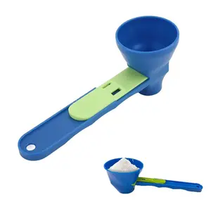 Durable PP Protein Powder Scoop, Anti-Slip Sliding Funnel Design, Perfect Kitchen Tool for Milk & Supplements, Ideal for Various Occasions, Food Measuring Tool