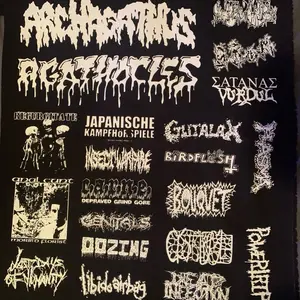 Goregrind patches sheet diy decoration Goregrind patches sheet diy decoration