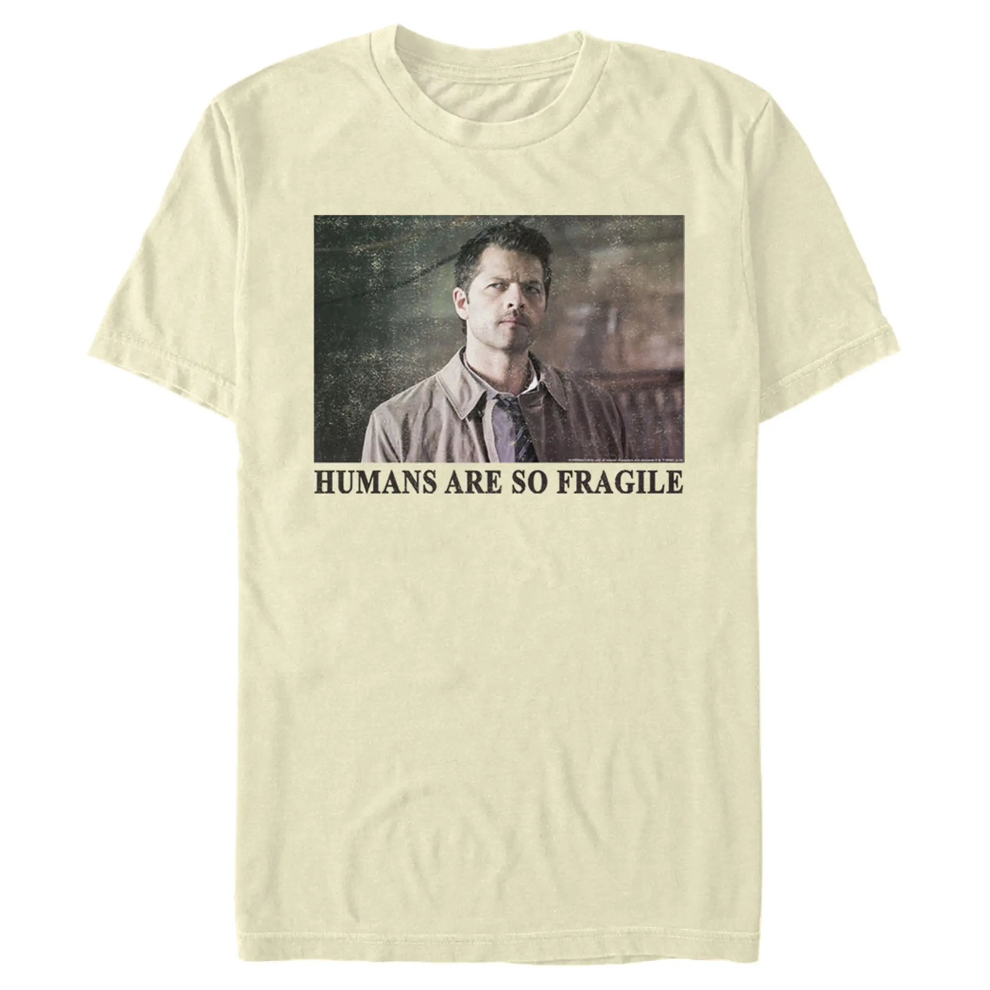 Men's Supernatural Castiel Humans Are Fragile T-Shirt