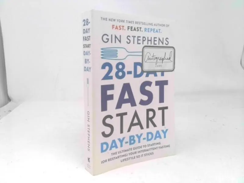 USED Book - 28-Day Fast Start Day-By-Day: The Ultimate Guide to Starting (or Restarting) Your Intermittent Fasting Lifestyle So It Sticks by Stephens, Gin (Paperback) - english