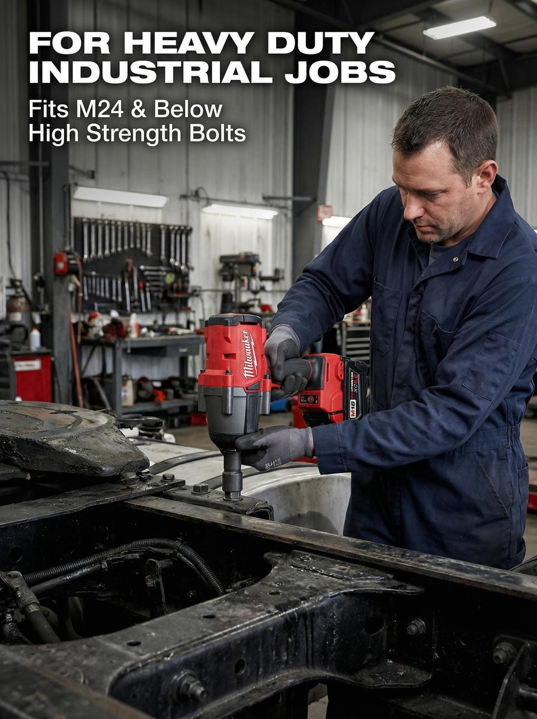 Milwaukee M18 FMTIWF12 18V 1/2-In Impact Wrench 1000Nm Heavy Duty Use