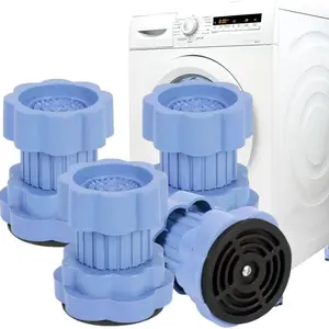 Durable Universal Washing Machine Base Risers Set, 4-Piece/8-Piece Plastic Height Increase Pads, Moisture-Proof Silent Design, Durability
