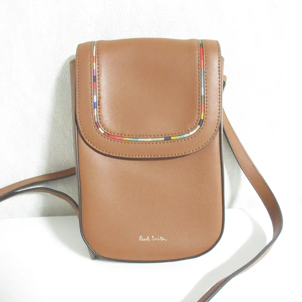Pre-owned Paul Smith Others Shoulder Bags Swirl Inset Leather Shoulder Bag