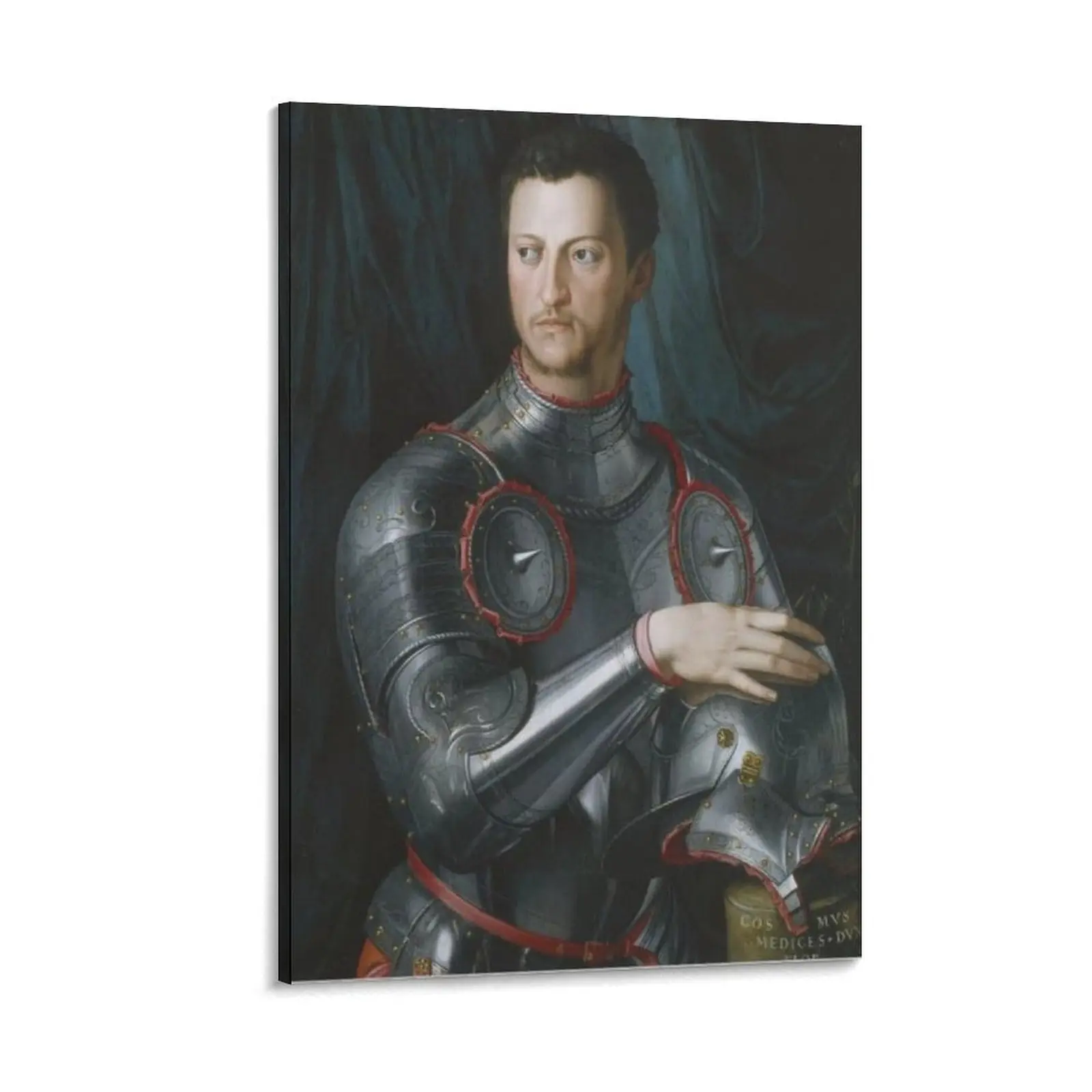 Abstract Artwork Cosimo I De Medici in Armour by Agnolo Di Cosimo Bronzino Paintings Poster . Poster Canvas Wall Art For Bedroom Decor Bar Office Room Decor Gift