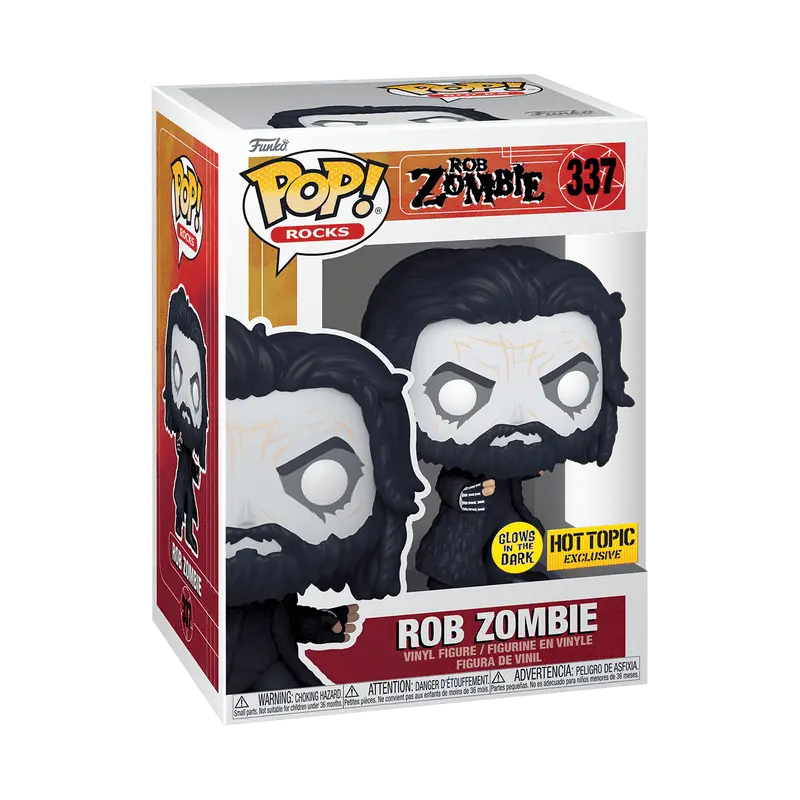Funko Pop! Rocks - Rob Zombie (Dragula) (Glow) #337 Exclusive (Sticker may vary) Collectible Pop Vinyl Figure