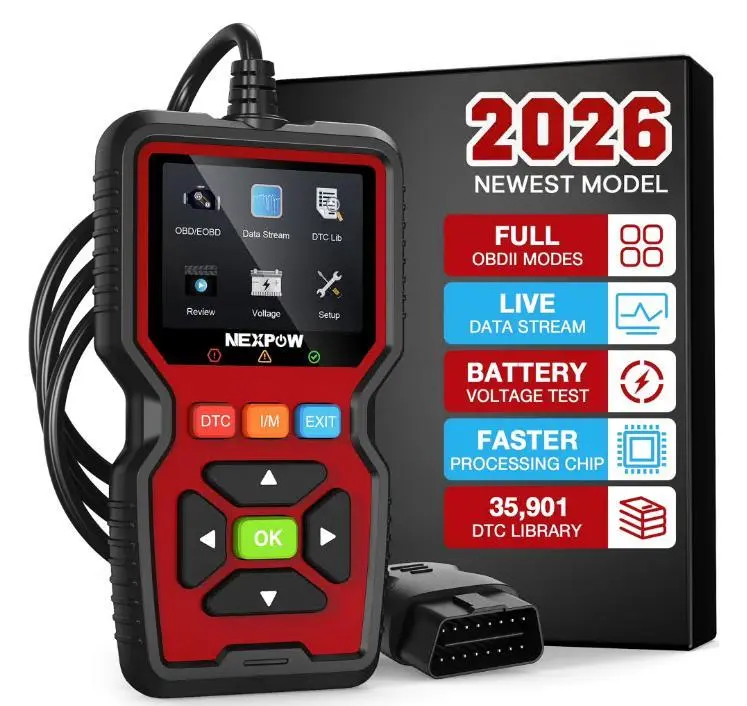 NEXPOW OBD2 Scanner, Car Code Reader, Auto Diagnostic Tool for Check Engine Light, Car Scanner for All Vehicles since 1996