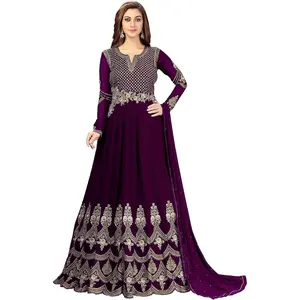 Women's Georgette Embroidery Anarkali Suit Set Stitched Women's Georgette Embroidery Anarkali Suit Set Stitched