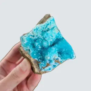 Rare Hemimorphite Crystal Congo Blue Botryoidal Collectable Specimen 152.5g Healing Stone for Throat Heart Third Eye Activation