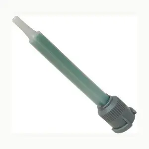 MixPac MBQ 05-16L Gray-Inlet Mixing Nozzle - Green 3.5-Inch 16-Element Square Quad-for 50ml Gray-Cap Cartridge (1:1 & 2:1 ratio)