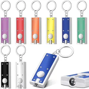 Mini Keychain Flashlight LED Keychain Light Bulk Small Flashlight for Outdoor Camping Hiking Equipment and Emergency Gift(Multicolor)