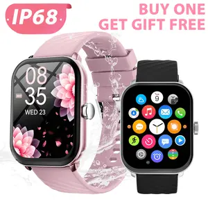 SIMSONLAB 2.01in Wearable Smart Watch, IP68 Waterproof, Bluetooth Call, Music Control, DIY Custom Dial, Multiple Sports Modes, Ideal for Daily Commute & Gifting (Buy 1 Get 1 Free) Silicone outdoorfun