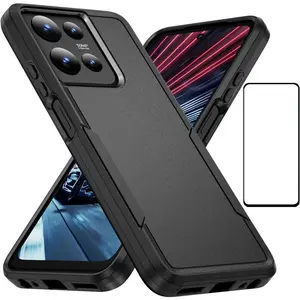 for Motorola  G 5G 2025 Case with Screen Protector,Slim Fit Bumper Heavy Duty Rugged Shockproof Armor Protection Defender  Cover Protective Phone Case for  G 5G 2025 ( G 5G 2025 Black)