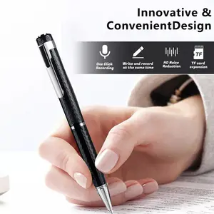 Portable Digital Voice Recorder Pen - One-Touch Audio Recording with Clear Sound for Lectures & Meetings