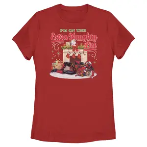 Women's Marvel: Deadpool I'm On the Extra Naughty List T-Shirt
