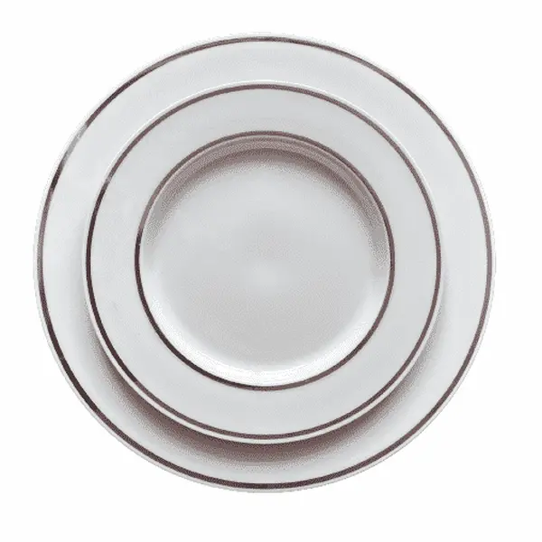 1970s Designer Bob Van Allen for Mikasa Colorations Saturn Dinner &amp; Salad Plate Set - 20 Pieces
