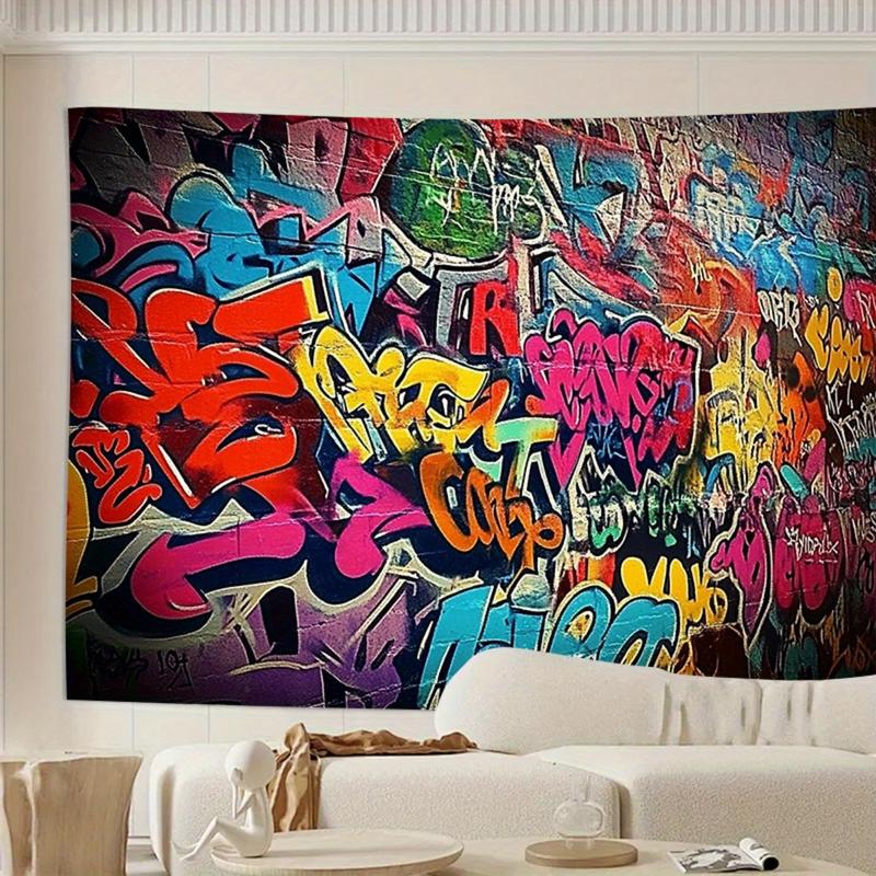 2D Flat, 1pc Extra Large Graffiti Backdrop Banner - Urban Art Party ...
