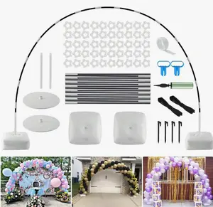 10FT Adjustable Balloon Arch Stand Kit with Pump & Balloon Clips