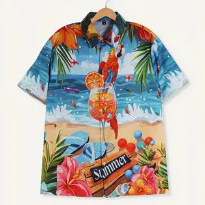 Todays Especially Top Design 3D Hawaiian Seaside Party Golfers Size X-L Only 4 Available Menswear Shirt Tropical
