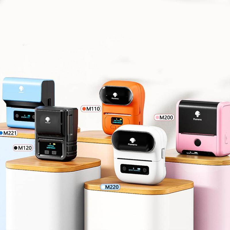 50mm Transparent Colorful Laser Labels Roll, Compatible with Phomemo M110 M200 M220, Waterproof Thermal Barcode Stickers