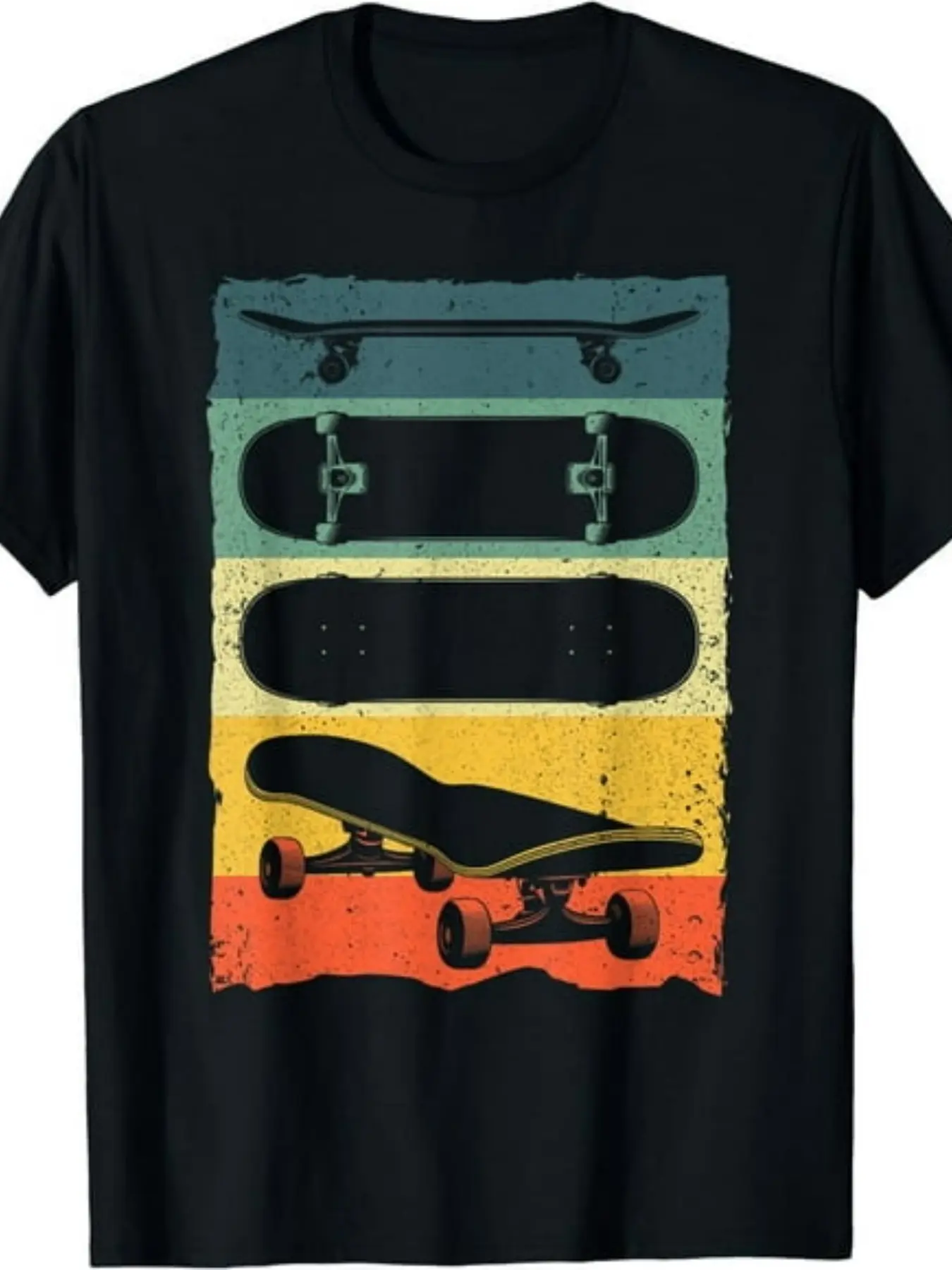 Cool Skateboard Art for Men Women Skateboarding Sk unisex soft cotton short sleeve t shirt, vintage graphic casual tee for men women teens, perfect birthday holiday gift for camping travel gym daily street  wear