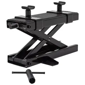 Black Widow Steel Motorcycle Jack for Front/Rear Tires, 3.75"-16.25" Lift Height