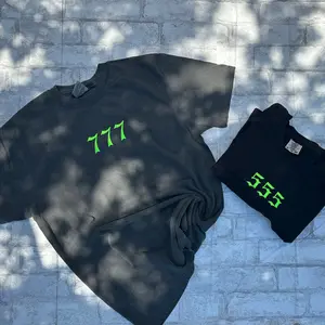 Comfort Colors - (GREEN Thread) Angel Number Embroidered T-shirt