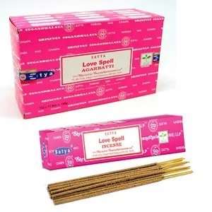 Satya Love Spell Incense Sticks 15 g, 12-Box Case