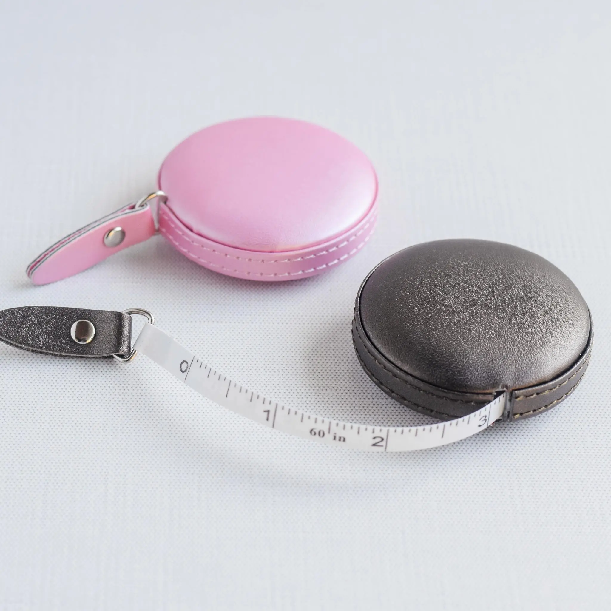Faux Leather Measuring Tape - Metallic