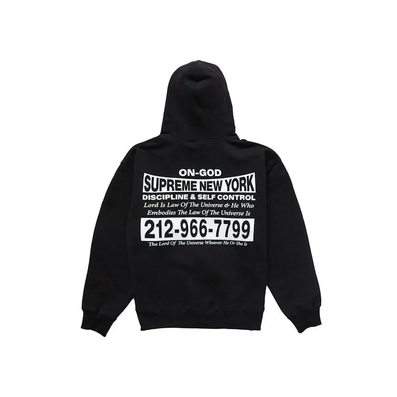 Supreme Men's On God Hooded Sweatshirt Black, from StockX
