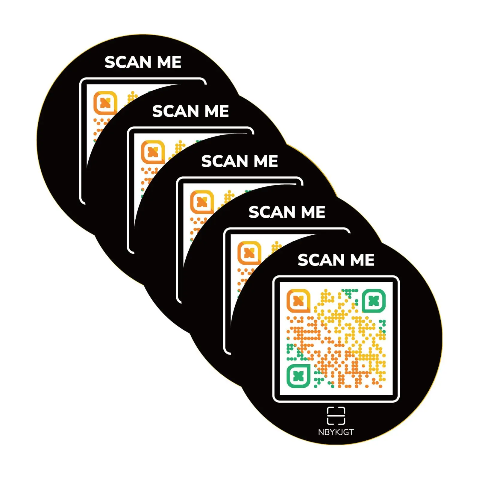 Round Sticker black-5