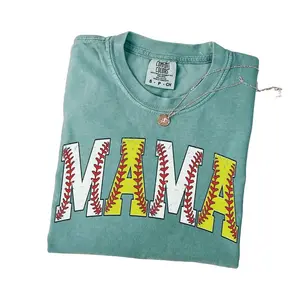 Softball Baseball Mama Comfort Colors® Shirt, Baseball Mom Shirt, Cute Softball Season T-Shirt, Game Day Shirt, Baseball Season Sports Mom