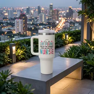 Nurse 40oz Hot and Cold Tumbler - Stylish Travel Mug for Nurses - Perfect for Coffee or Tea