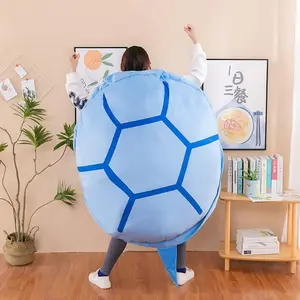 Giant Wearable Turtle Shell Pillow for Adults - Plush Cuddly Body Pillow for Girls and Boys - Funny Halloween Dress Up