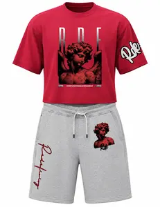 Men's Casual Kontrol Khaos Clothes Set, Shorts & Top Outfit for Daily Wear