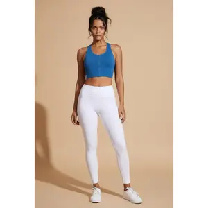 Round Neck Knit Sports Bra
