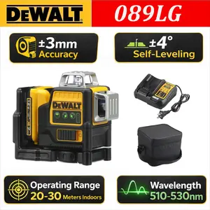 DEWALT 089LG 12V Green Beam Laser Level Kit 3x360° | ±4° Auto Level | High Precision Layout Tool for Construction & Remodeling
