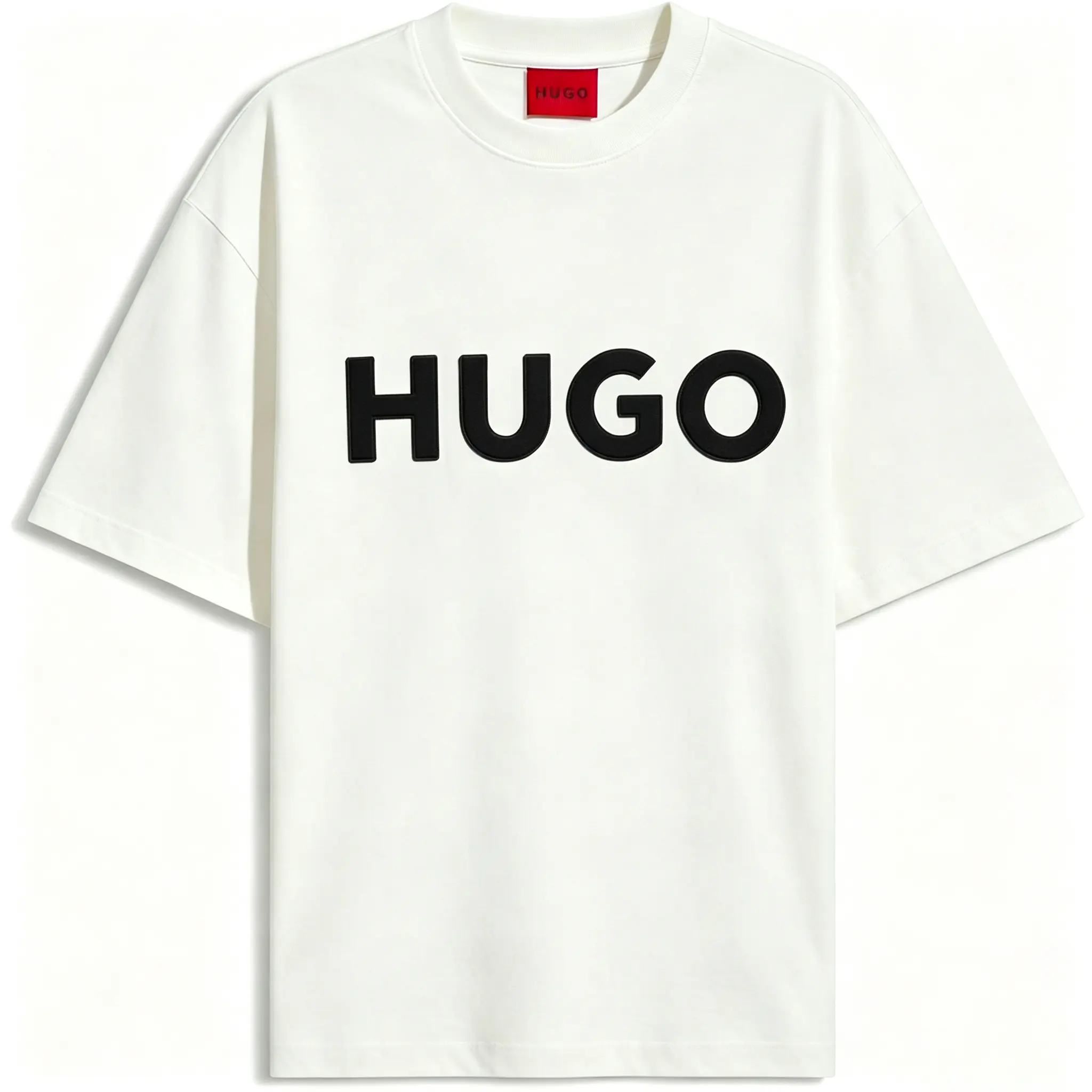 Simple capital letter printed loose cotton T-shirt for both men and women, suitable for casual and versatile gift giving