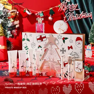 HLOFF "My Deer" High-End Beauty Collection (9-Piece Set) - Includes Luxury Perfume, Foundation, Powder, Lipstick, Mascara & Skincare， Premium Makeup Gift for Christmas & Birthday