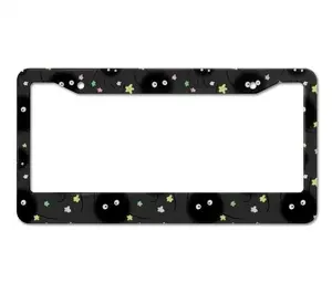 Soot Sprite License Plate Frame, Studio Ghibli Inspired Car Accessories, Cute Anime Car Tag Holder, Kawaii Auto Decor, Gift for Anime Lovers