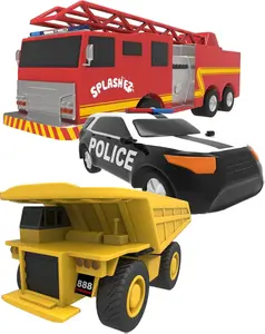 SplashEZ Mold Free Baby Bath Toys Set for Toddlers Ages 1-3 with Bathtub Cars & No Mold Floating Water Vehicles, BPA-Free, Safe & Fun