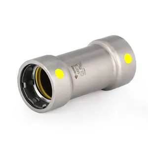 1/2" Carbon Press Coupling, No Stop