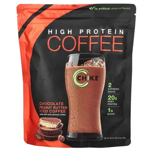 Chike Nutrition High Protein Iced Coffee, Chocolate Peanut Butter, 1 lb 0.3 oz (462 g)