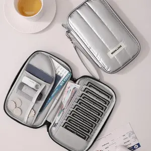Water-Resistant RFID-Blocking Passport Holder | Handheld Document Organizer | Card Coin Pouch Business Trip Must-Have