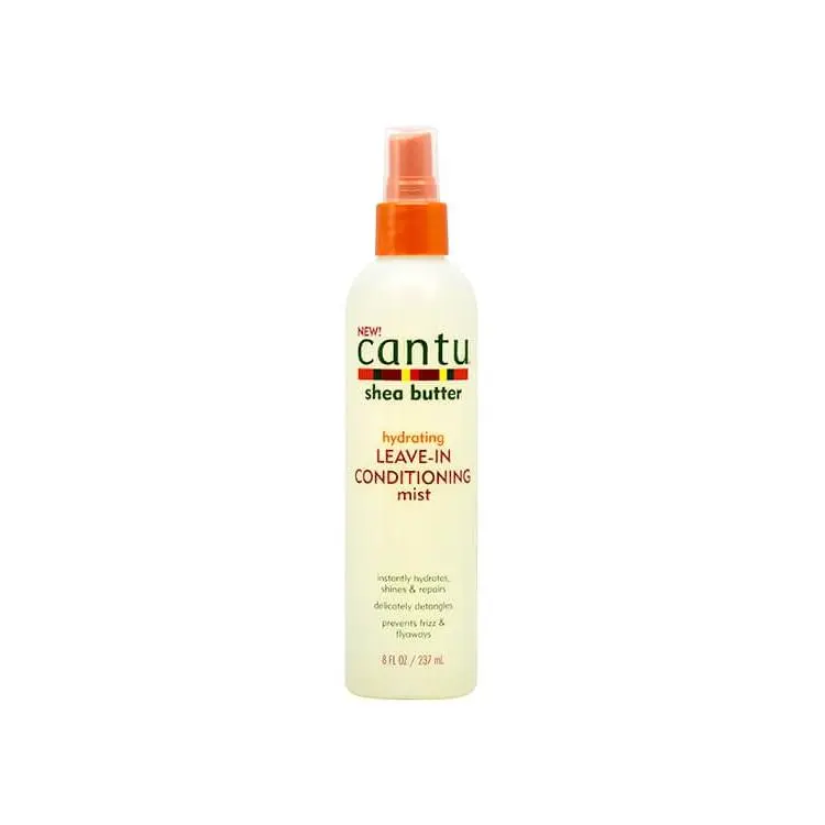 Cantu Shea Butter Leave-In Conditioning Mist, Detangling Treatment and Hair Moisturizer with Pure Shea Butter, Unisex, 8 oz