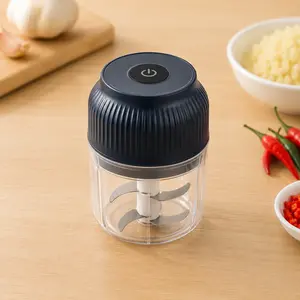 Electric Food Shredder USB Rechargeable Meat Grinder Wireless Garlic Puree Maker Portable Kitchen Vegetable Chopper for Onion Ginger Chili