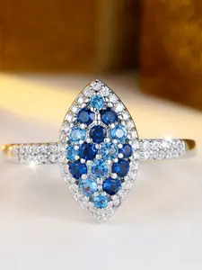 Geometric Square Oval Ring For Women Luxury Engagement Ring Daily Wear Jewelry Accessory for All Season
