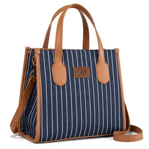 Lee Striped Canvas Tote