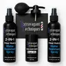 Real Hair Fiber 25g Combo with fiber applicator 2 and placard- Water/Wind Resistant Spray with Advanced Polymers for Natural Look and Feel - Color, Haircare Fluffy fibers