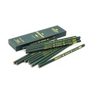 Unigraph Premium Drawing Core Variety Pack of 12 6B-6H Un-Tipped Pencils in Foil Printed Box
