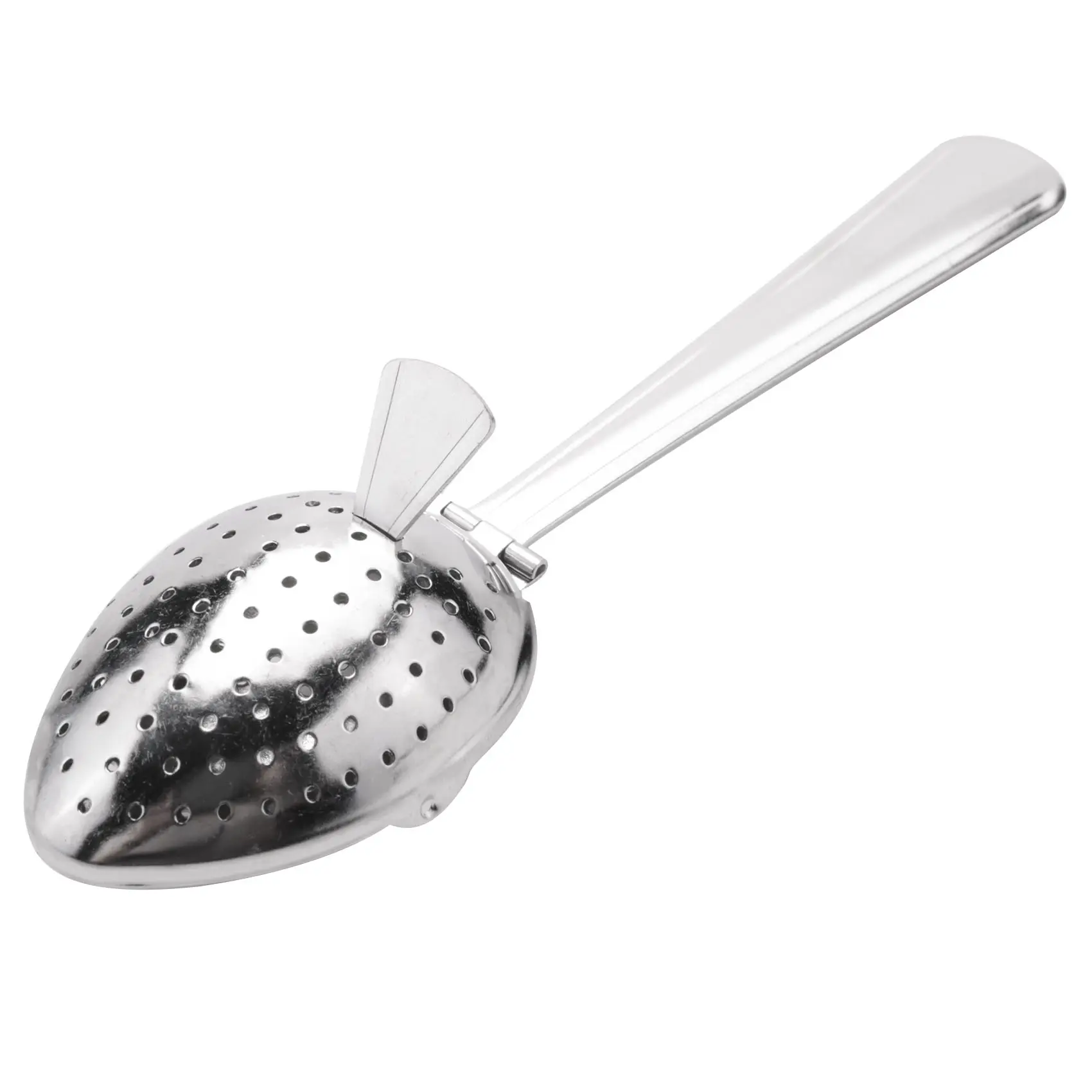 Silver 6 in Stainless Steel Tea Infuser Strainer Spoon - 2 Inch Diameter, Secure Closure, Easy to Use & Wash Loose Leaf Herbs Spice Filter for Household Appliance Accessories